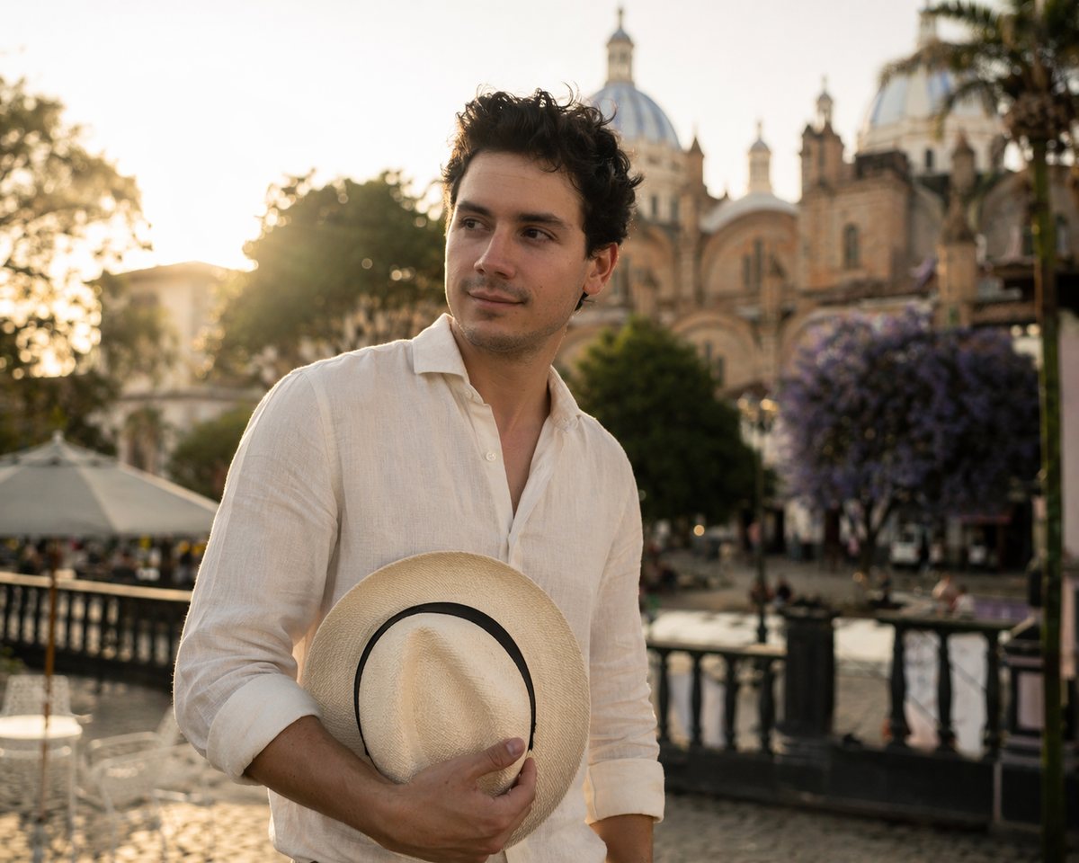 Luis Ochoa, founder of Casa Toquilla, in Cuenca, Ecuador